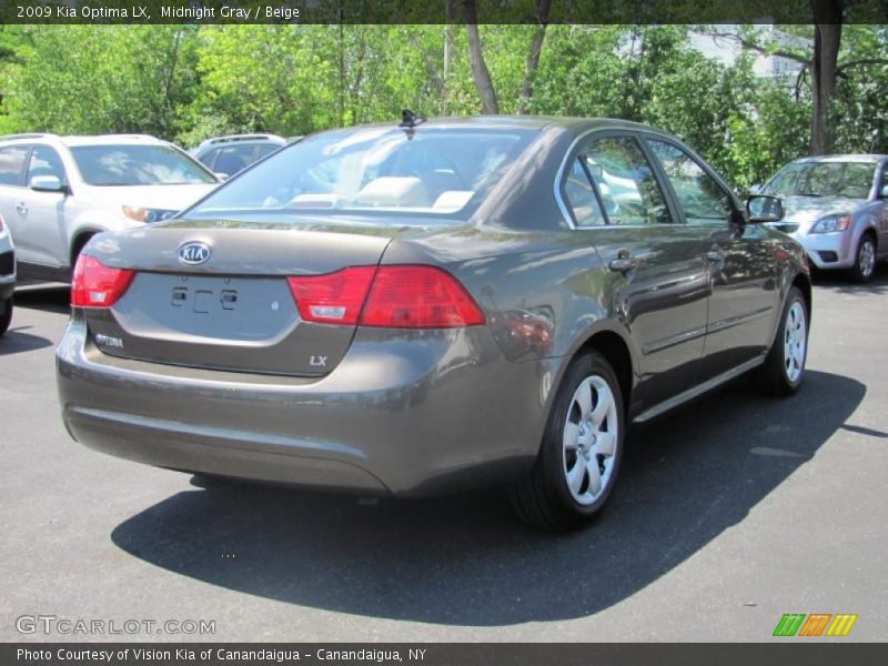Midnight Gray / Beige 2009 Kia Optima LX