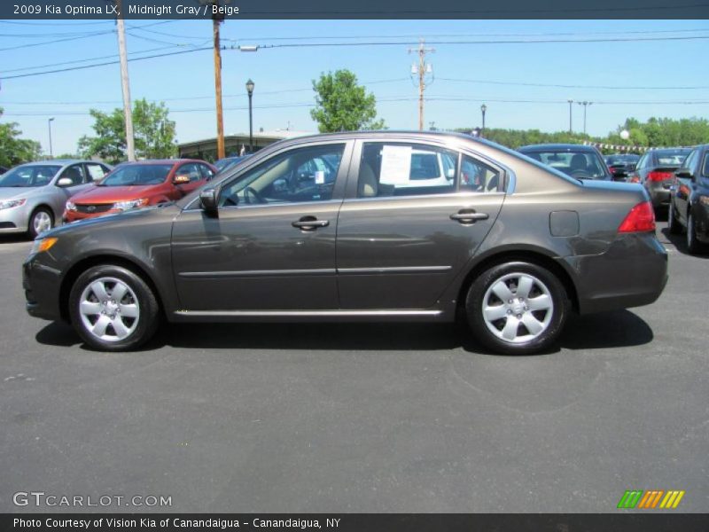 Midnight Gray / Beige 2009 Kia Optima LX