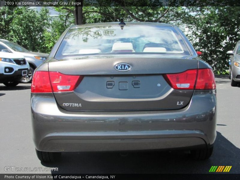 Midnight Gray / Beige 2009 Kia Optima LX