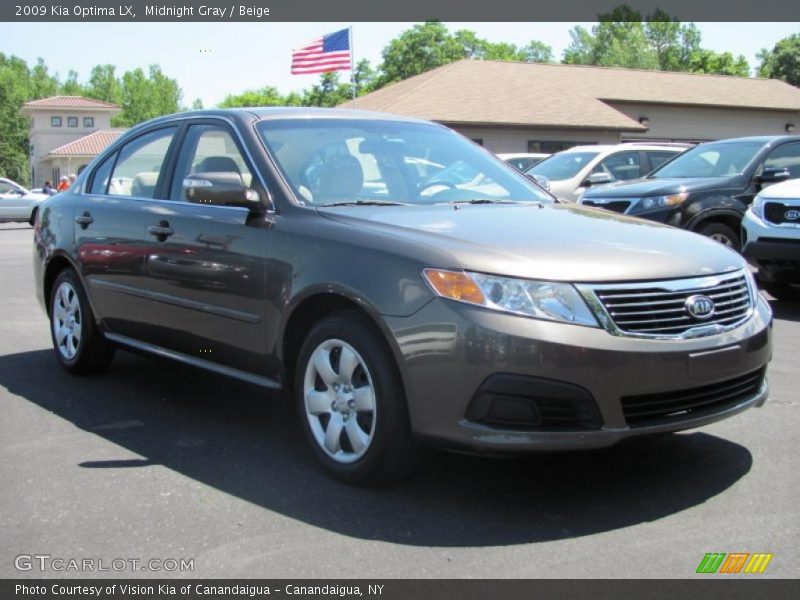 Midnight Gray / Beige 2009 Kia Optima LX