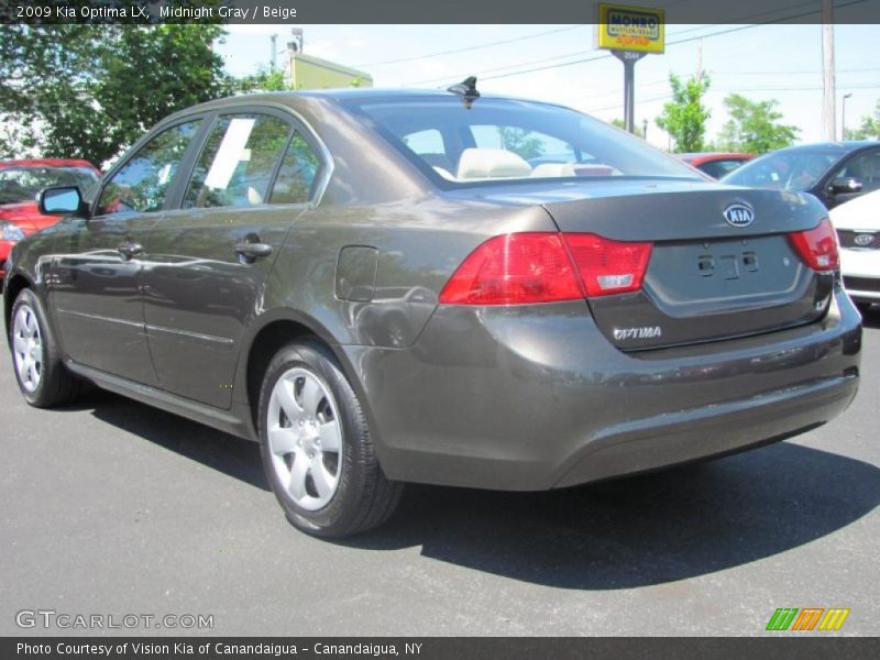 Midnight Gray / Beige 2009 Kia Optima LX