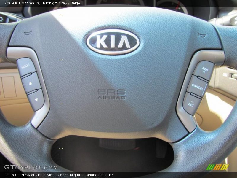 Midnight Gray / Beige 2009 Kia Optima LX