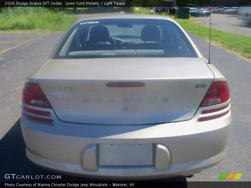 Linen Gold Metallic / Light Taupe 2006 Dodge Stratus SXT Sedan