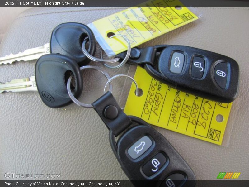 Midnight Gray / Beige 2009 Kia Optima LX