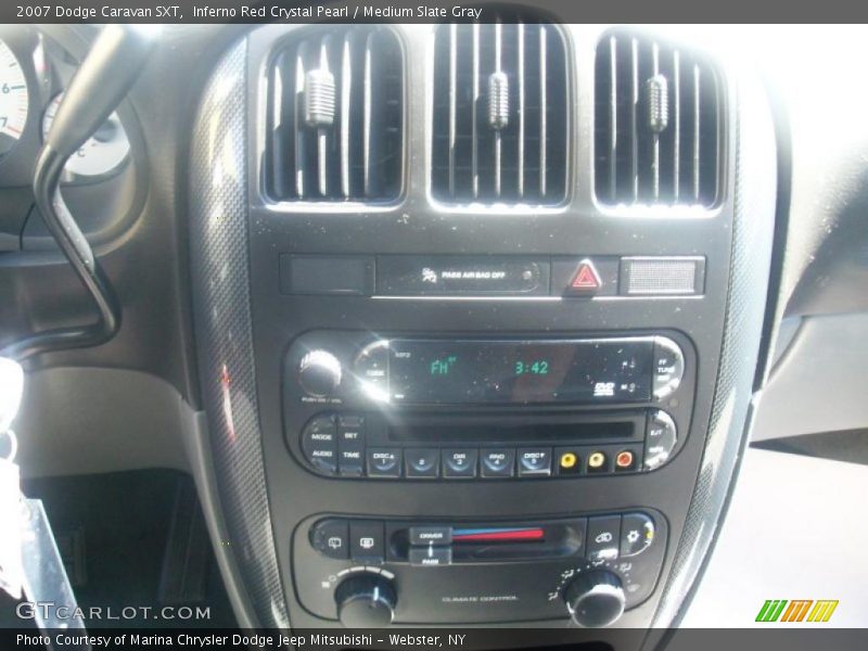 Inferno Red Crystal Pearl / Medium Slate Gray 2007 Dodge Caravan SXT