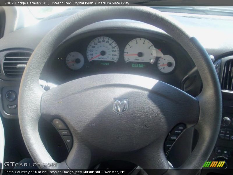Inferno Red Crystal Pearl / Medium Slate Gray 2007 Dodge Caravan SXT