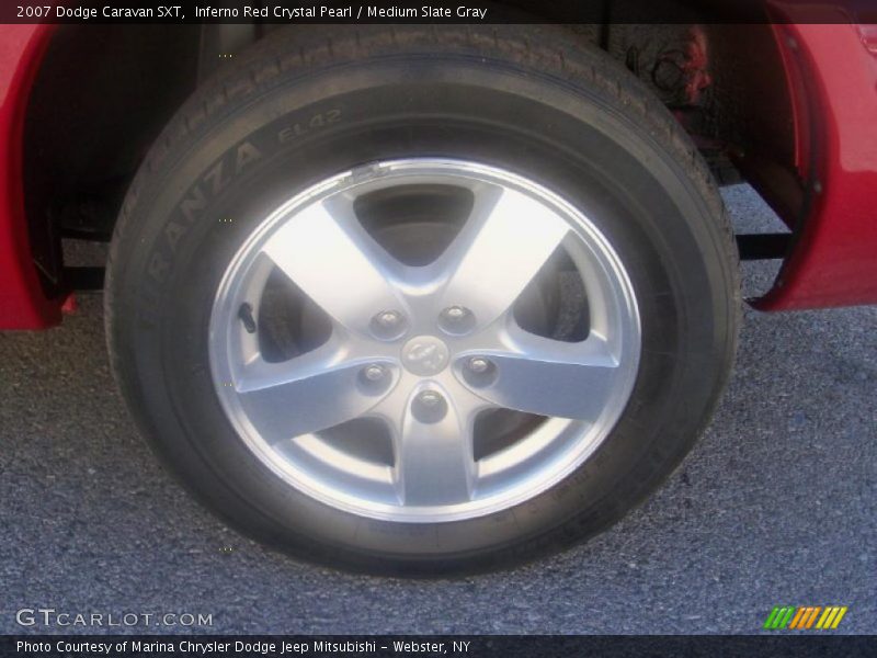 Inferno Red Crystal Pearl / Medium Slate Gray 2007 Dodge Caravan SXT