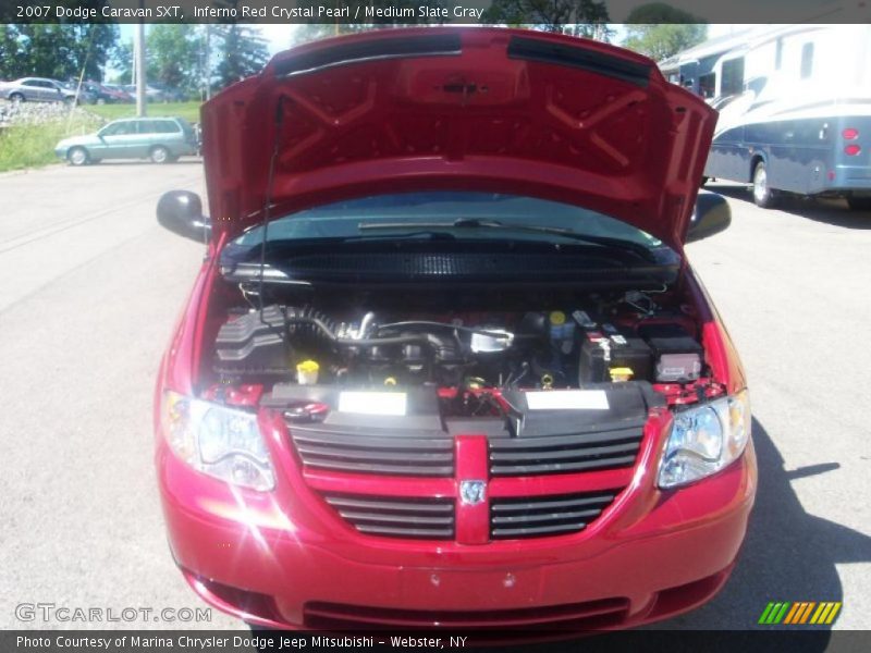 Inferno Red Crystal Pearl / Medium Slate Gray 2007 Dodge Caravan SXT