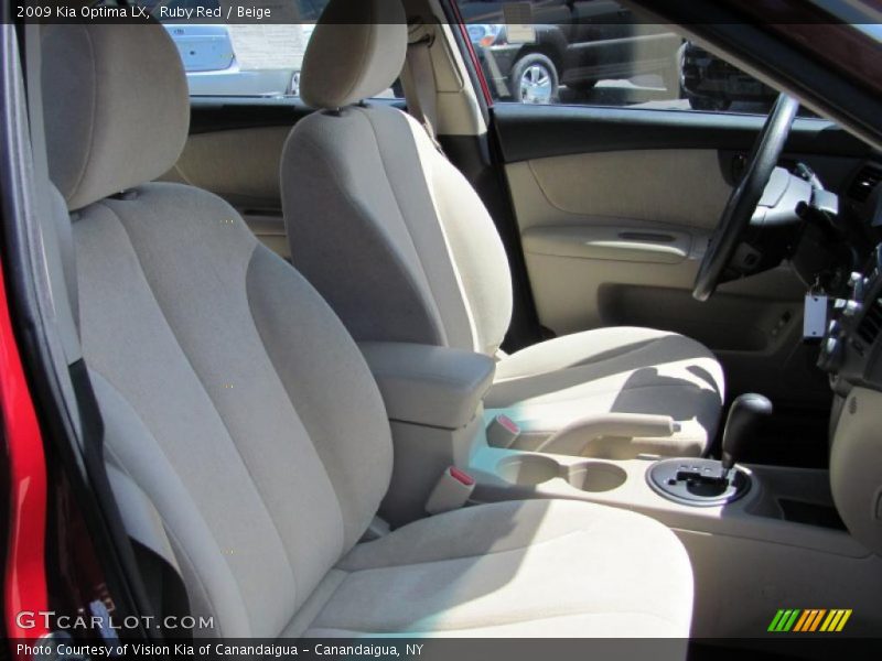 Ruby Red / Beige 2009 Kia Optima LX