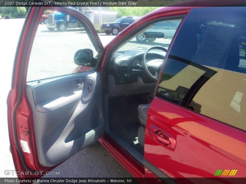 Inferno Red Crystal Pearl / Medium Slate Gray 2007 Dodge Caravan SXT