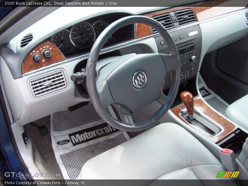 Deep Sapphire Blue Metallic / Gray 2005 Buick LaCrosse CXL