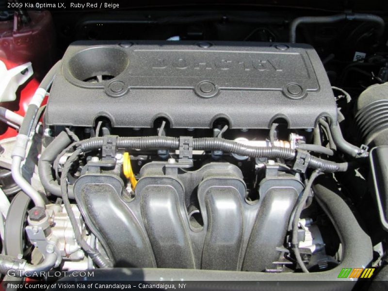 Ruby Red / Beige 2009 Kia Optima LX