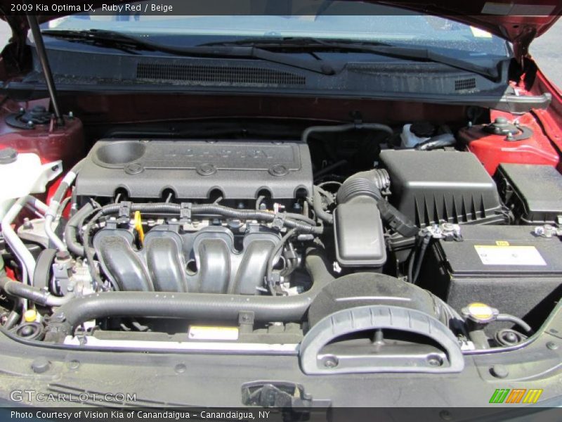 Ruby Red / Beige 2009 Kia Optima LX