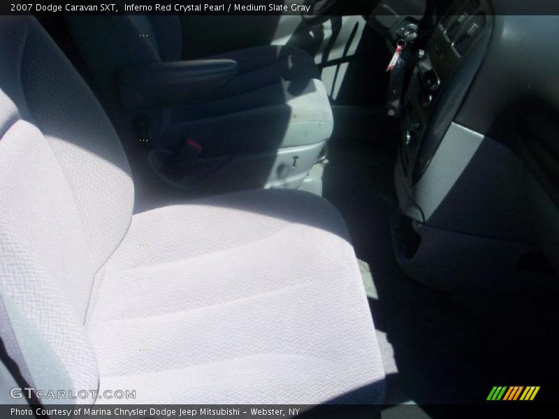 Inferno Red Crystal Pearl / Medium Slate Gray 2007 Dodge Caravan SXT