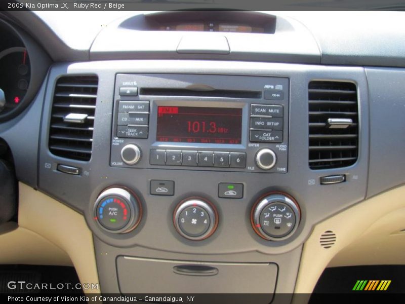 Ruby Red / Beige 2009 Kia Optima LX