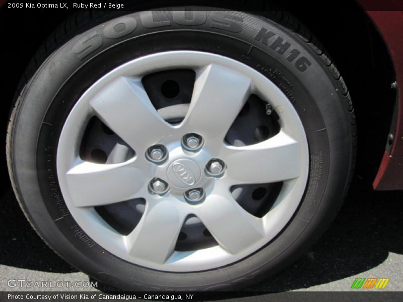Ruby Red / Beige 2009 Kia Optima LX