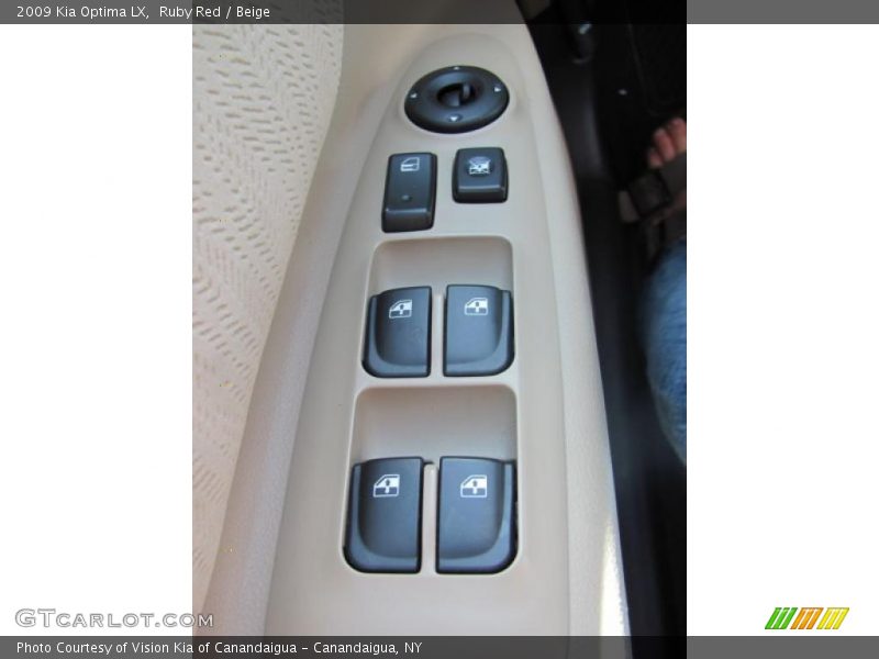 Ruby Red / Beige 2009 Kia Optima LX