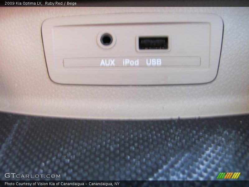 Ruby Red / Beige 2009 Kia Optima LX