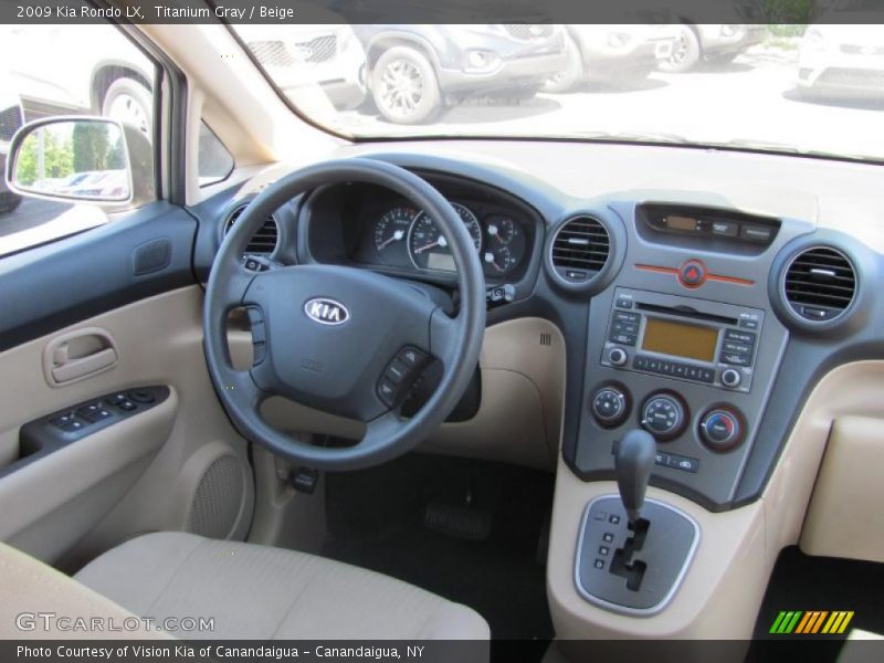 Titanium Gray / Beige 2009 Kia Rondo LX