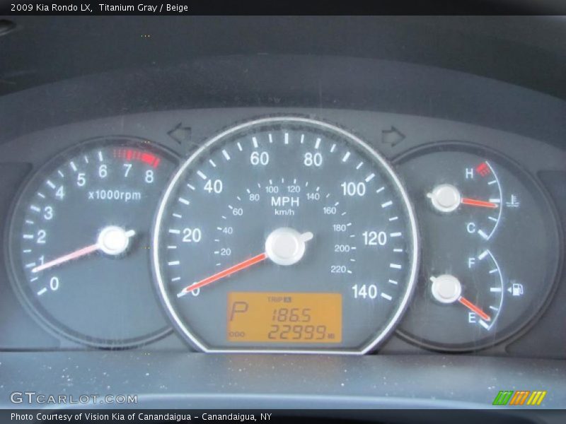 Titanium Gray / Beige 2009 Kia Rondo LX