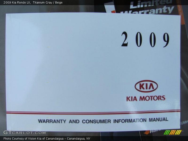 Titanium Gray / Beige 2009 Kia Rondo LX