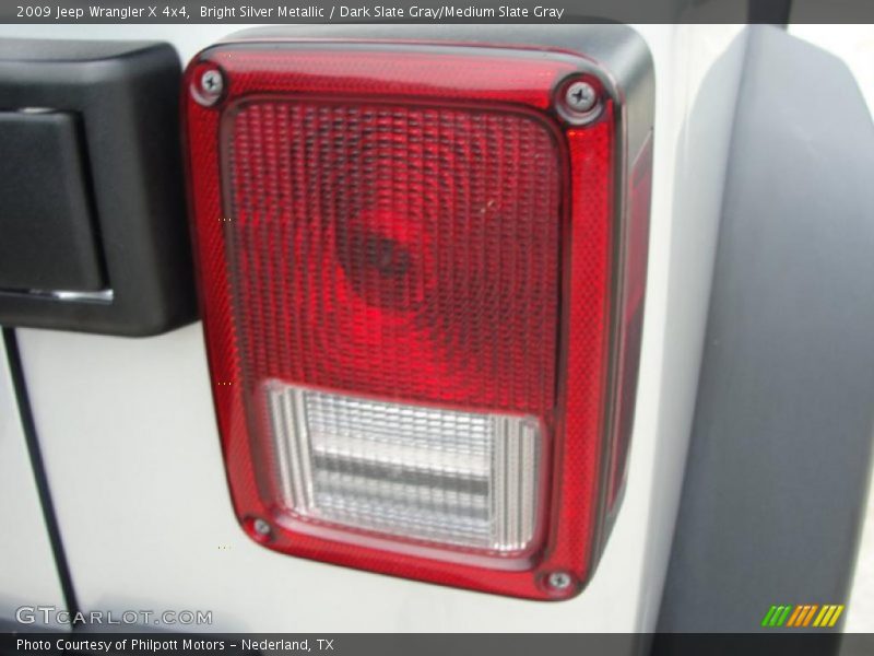 Bright Silver Metallic / Dark Slate Gray/Medium Slate Gray 2009 Jeep Wrangler X 4x4