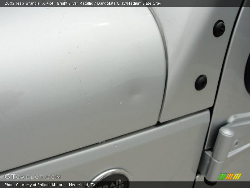 Bright Silver Metallic / Dark Slate Gray/Medium Slate Gray 2009 Jeep Wrangler X 4x4