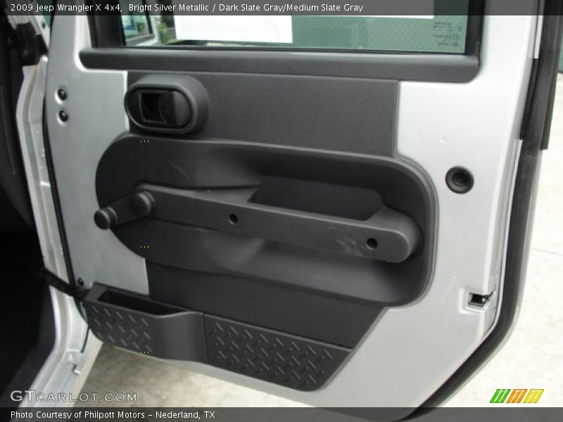 Bright Silver Metallic / Dark Slate Gray/Medium Slate Gray 2009 Jeep Wrangler X 4x4