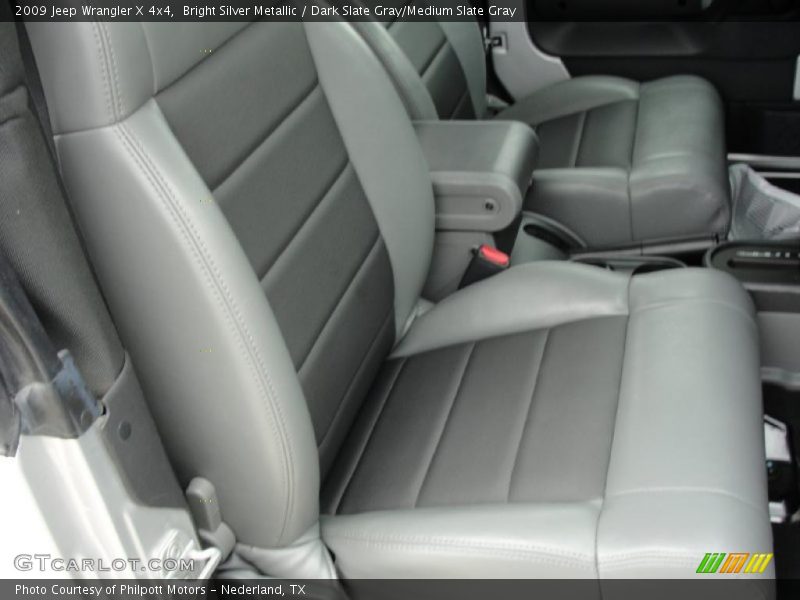 Bright Silver Metallic / Dark Slate Gray/Medium Slate Gray 2009 Jeep Wrangler X 4x4