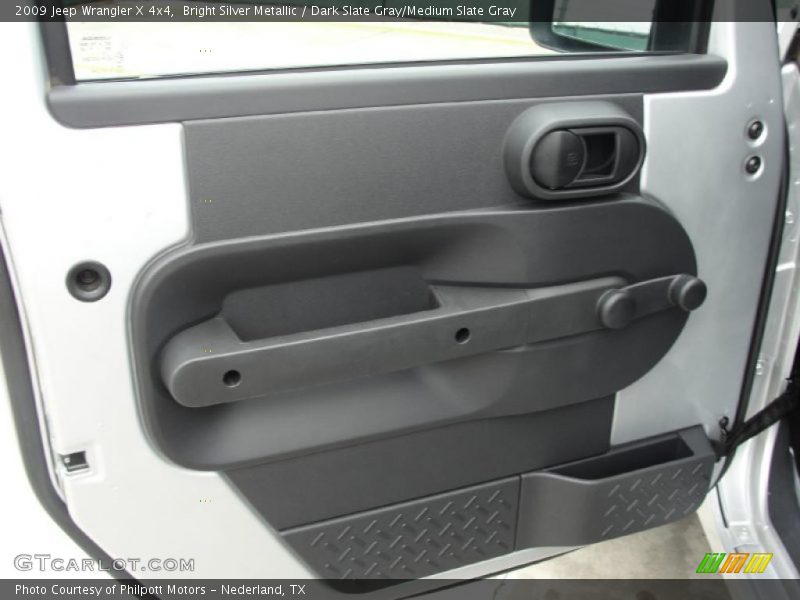 Bright Silver Metallic / Dark Slate Gray/Medium Slate Gray 2009 Jeep Wrangler X 4x4