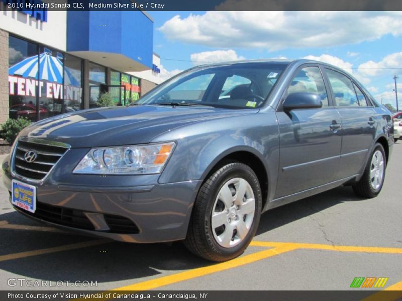 Medium Silver Blue / Gray 2010 Hyundai Sonata GLS