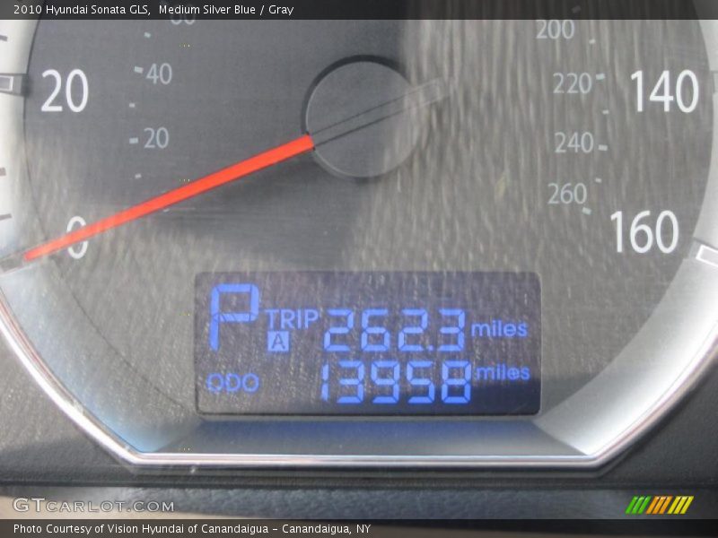 Medium Silver Blue / Gray 2010 Hyundai Sonata GLS