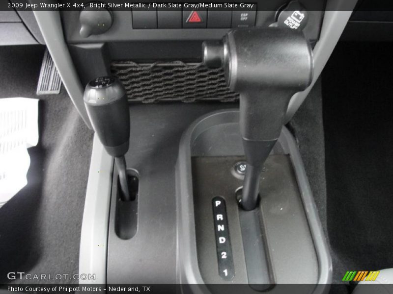 Bright Silver Metallic / Dark Slate Gray/Medium Slate Gray 2009 Jeep Wrangler X 4x4