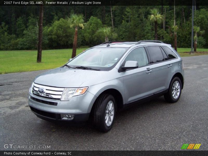 Pewter Metallic / Medium Light Stone 2007 Ford Edge SEL AWD