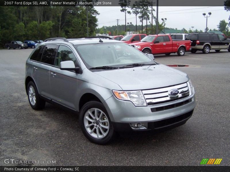 Pewter Metallic / Medium Light Stone 2007 Ford Edge SEL AWD