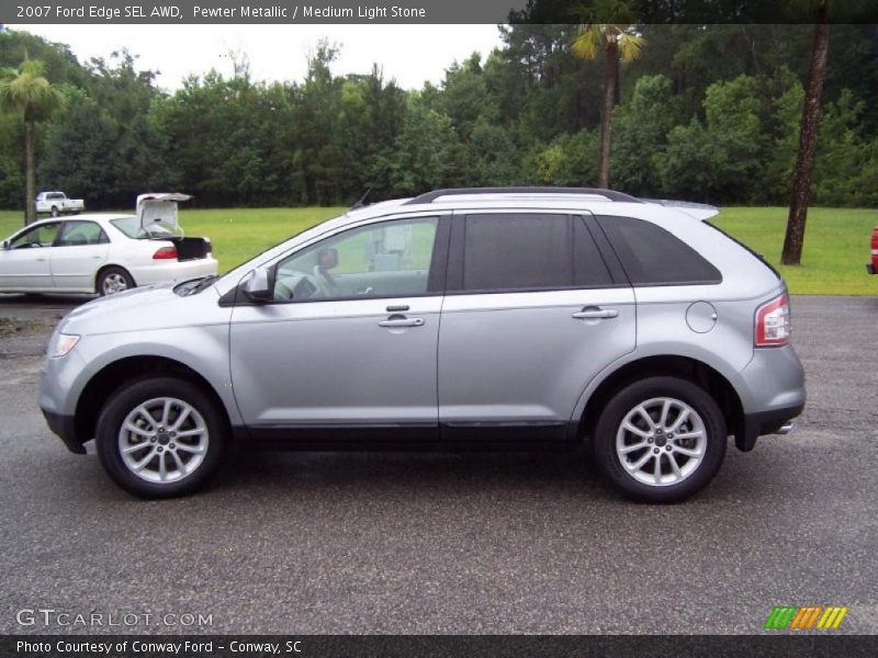 Pewter Metallic / Medium Light Stone 2007 Ford Edge SEL AWD