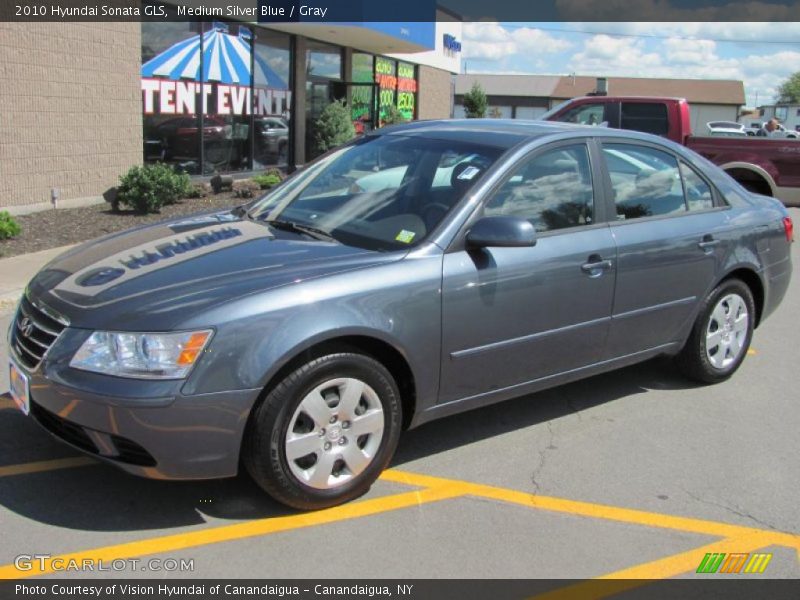 Medium Silver Blue / Gray 2010 Hyundai Sonata GLS