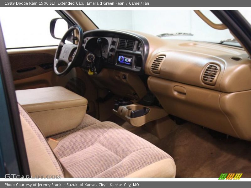 Emerald Green Pearl / Camel/Tan 1999 Dodge Ram 1500 SLT Extended Cab