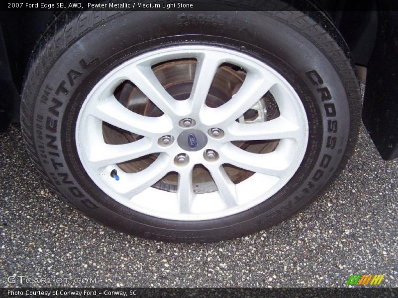 Pewter Metallic / Medium Light Stone 2007 Ford Edge SEL AWD