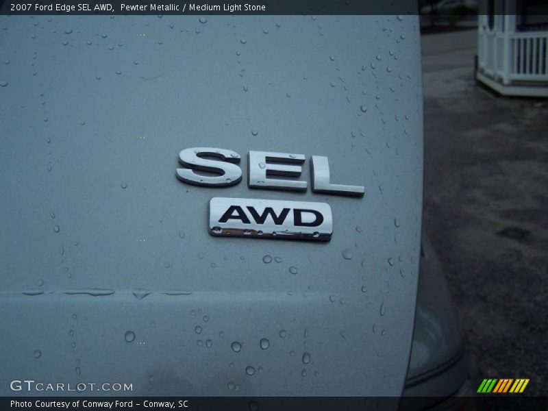 Pewter Metallic / Medium Light Stone 2007 Ford Edge SEL AWD