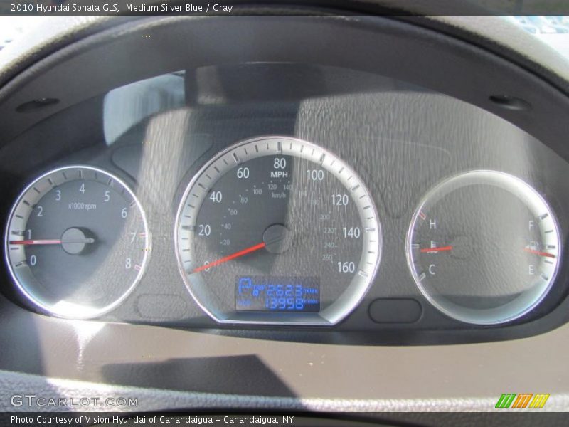 Medium Silver Blue / Gray 2010 Hyundai Sonata GLS