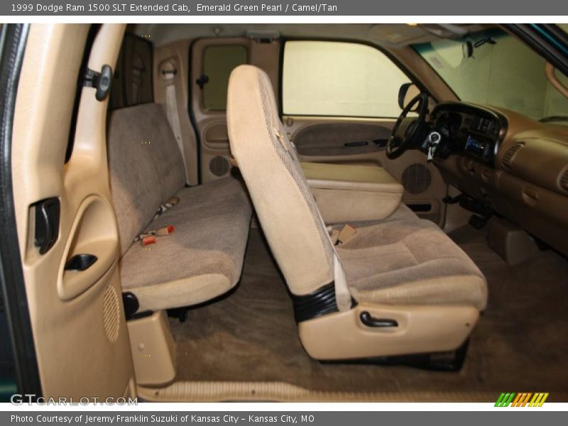 Emerald Green Pearl / Camel/Tan 1999 Dodge Ram 1500 SLT Extended Cab