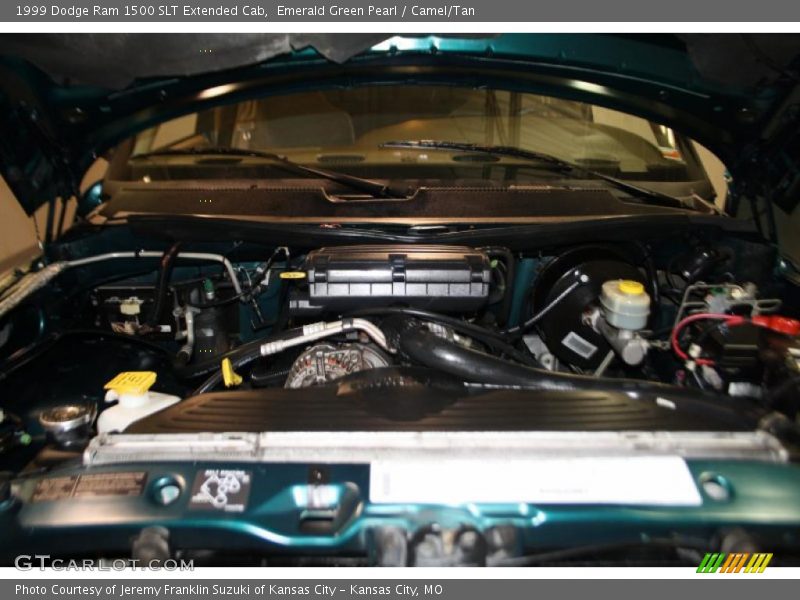 Emerald Green Pearl / Camel/Tan 1999 Dodge Ram 1500 SLT Extended Cab