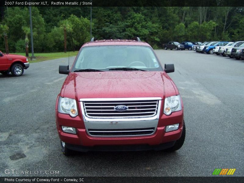 Redfire Metallic / Stone 2007 Ford Explorer XLT