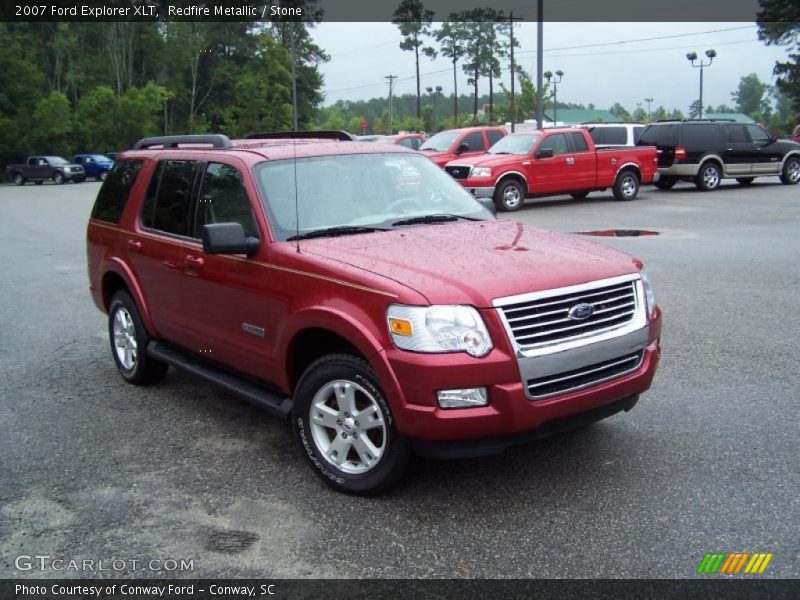 Redfire Metallic / Stone 2007 Ford Explorer XLT