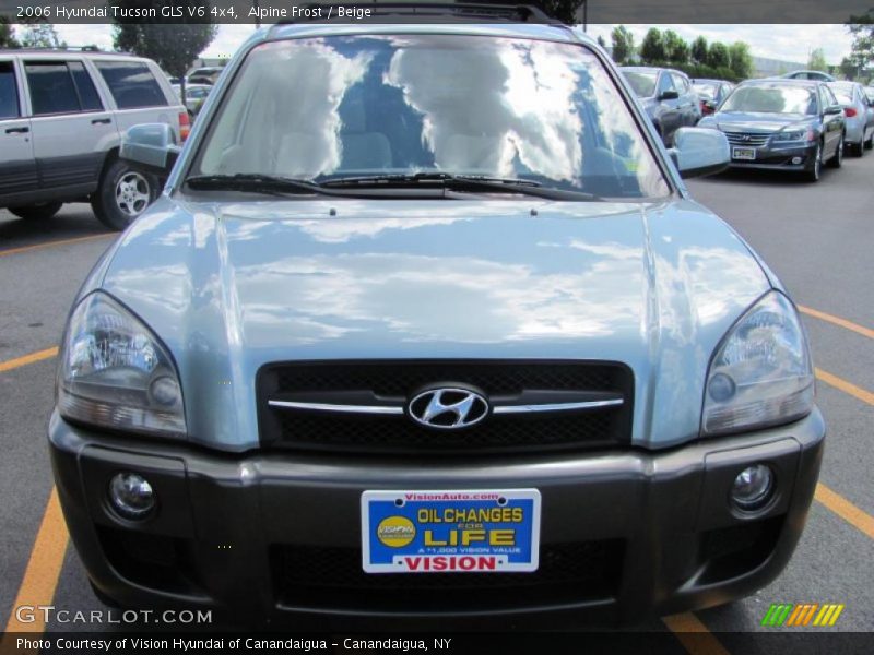 Alpine Frost / Beige 2006 Hyundai Tucson GLS V6 4x4