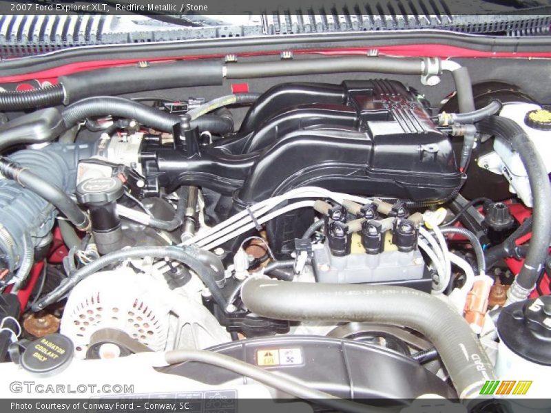 Redfire Metallic / Stone 2007 Ford Explorer XLT