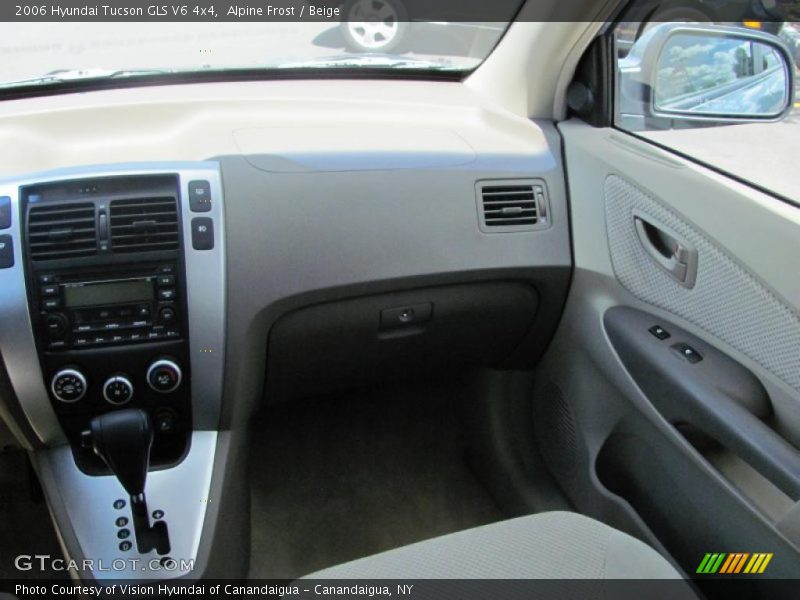 Alpine Frost / Beige 2006 Hyundai Tucson GLS V6 4x4