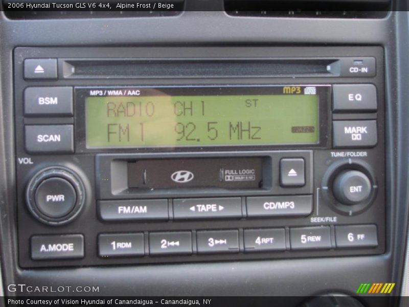 Alpine Frost / Beige 2006 Hyundai Tucson GLS V6 4x4