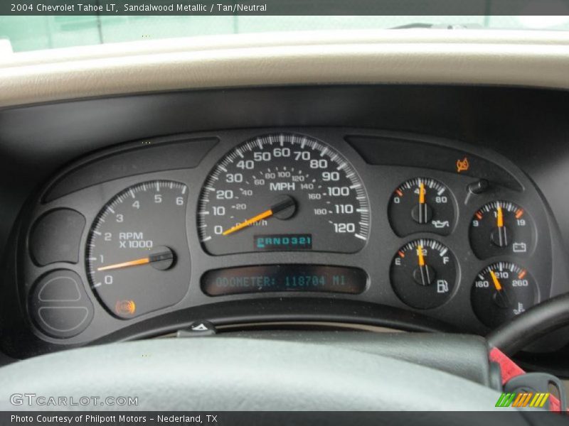 Sandalwood Metallic / Tan/Neutral 2004 Chevrolet Tahoe LT